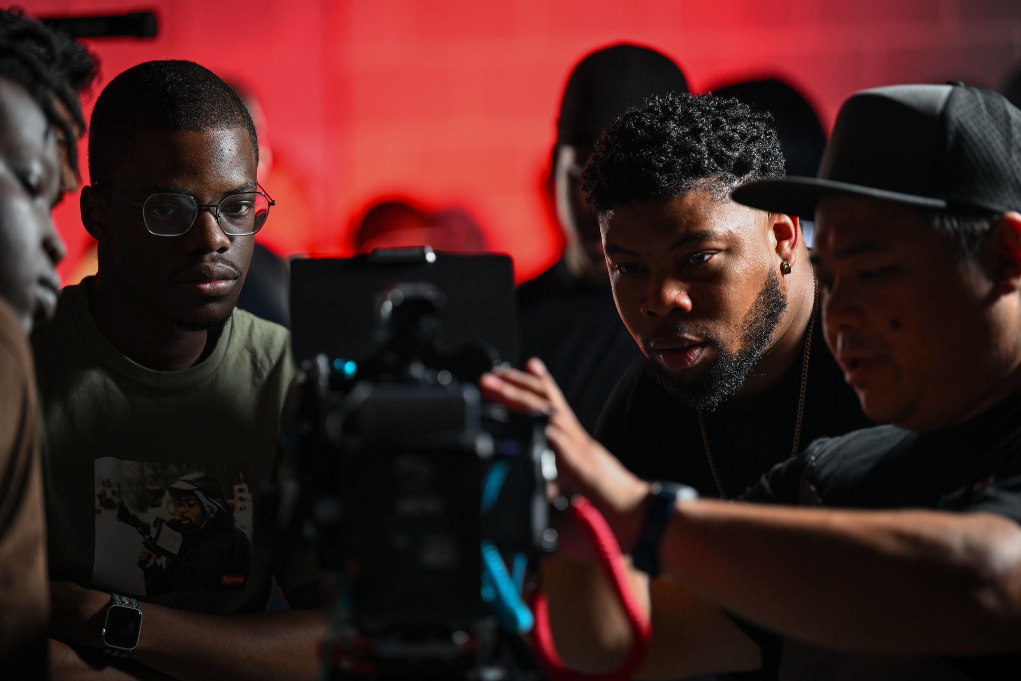 ACC production team filming a creator session