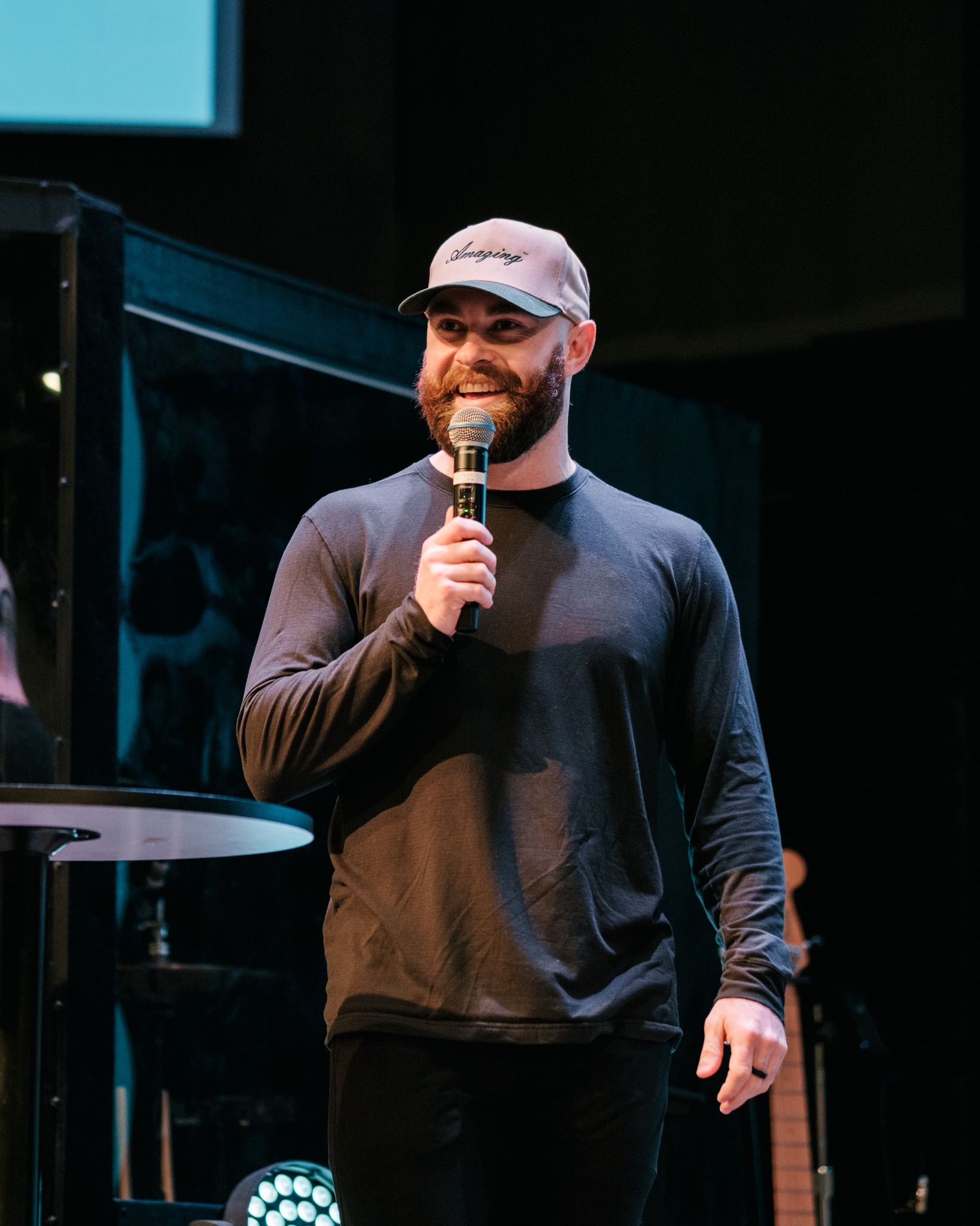 ACC teacher speaking at an event